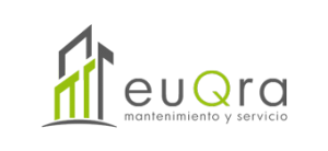 Logo Euqra gris y verde